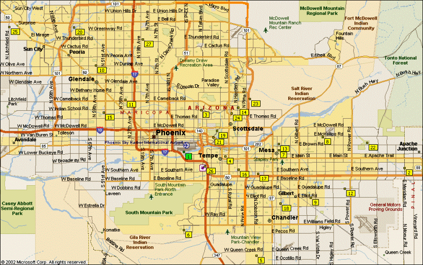 Phoenix Map of Fields